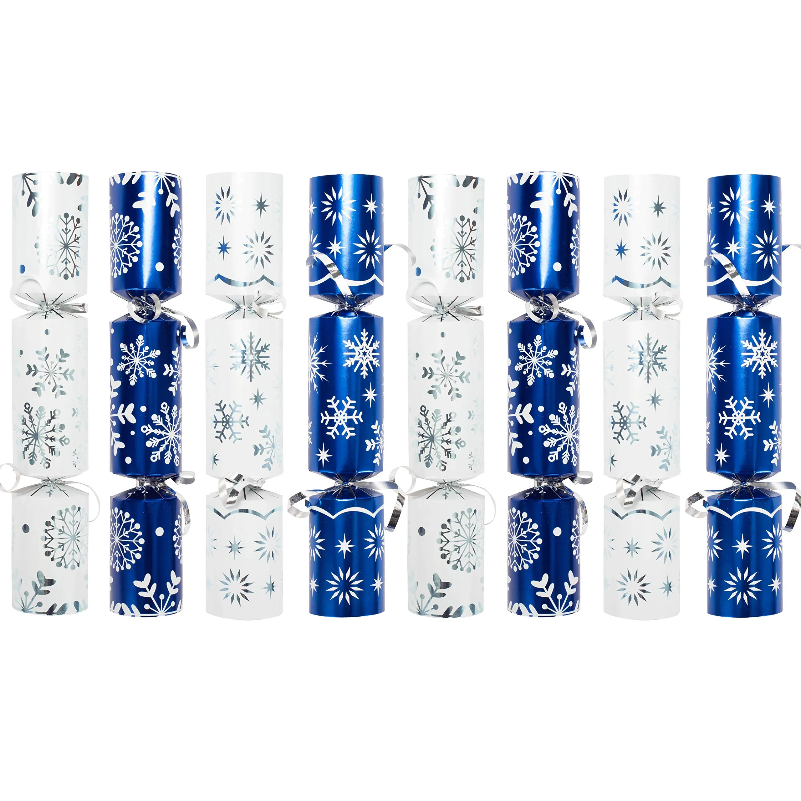 10in Snowflake Christmas No-Snap Party Favor, 8 Pcs