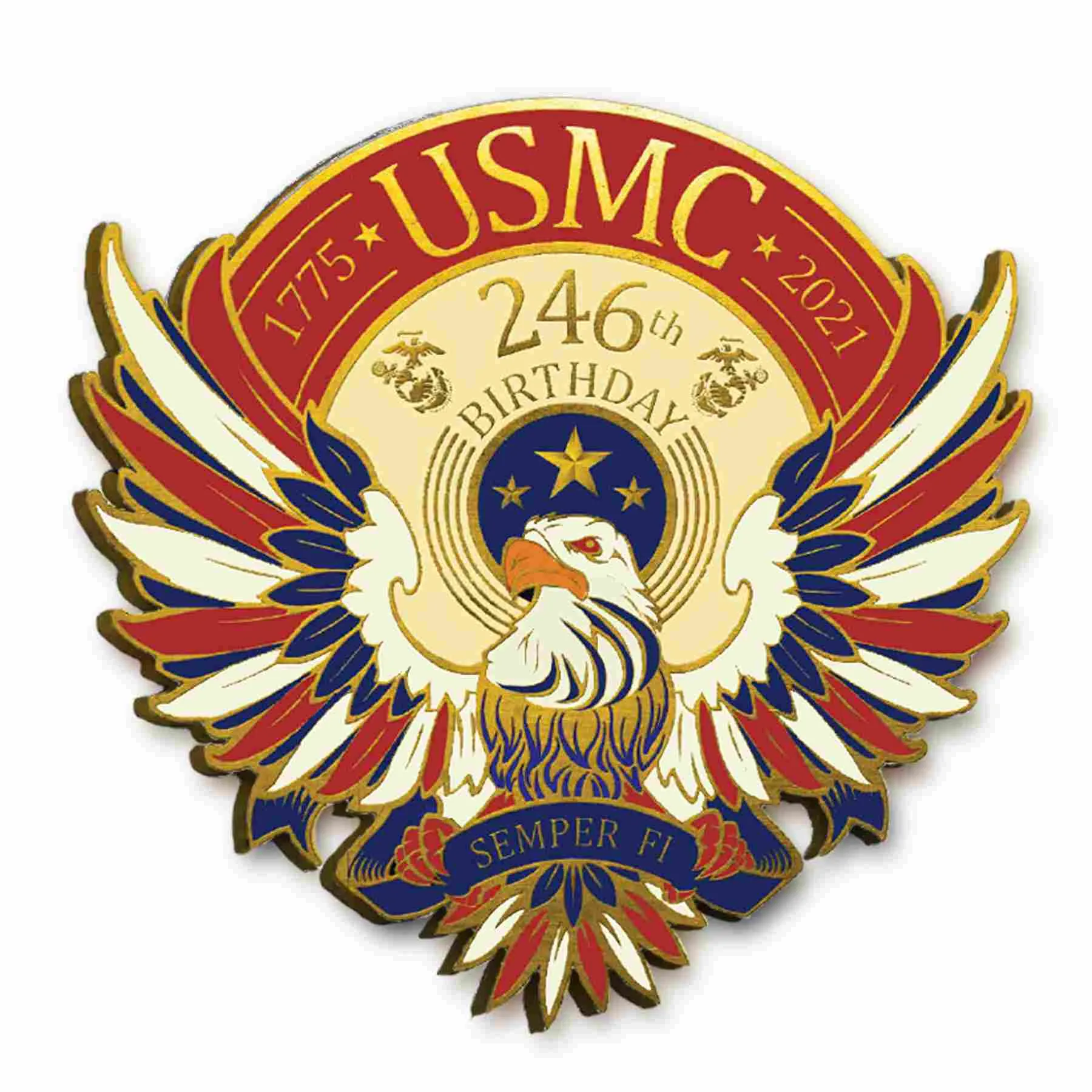 246th Birthday Lapel Pin