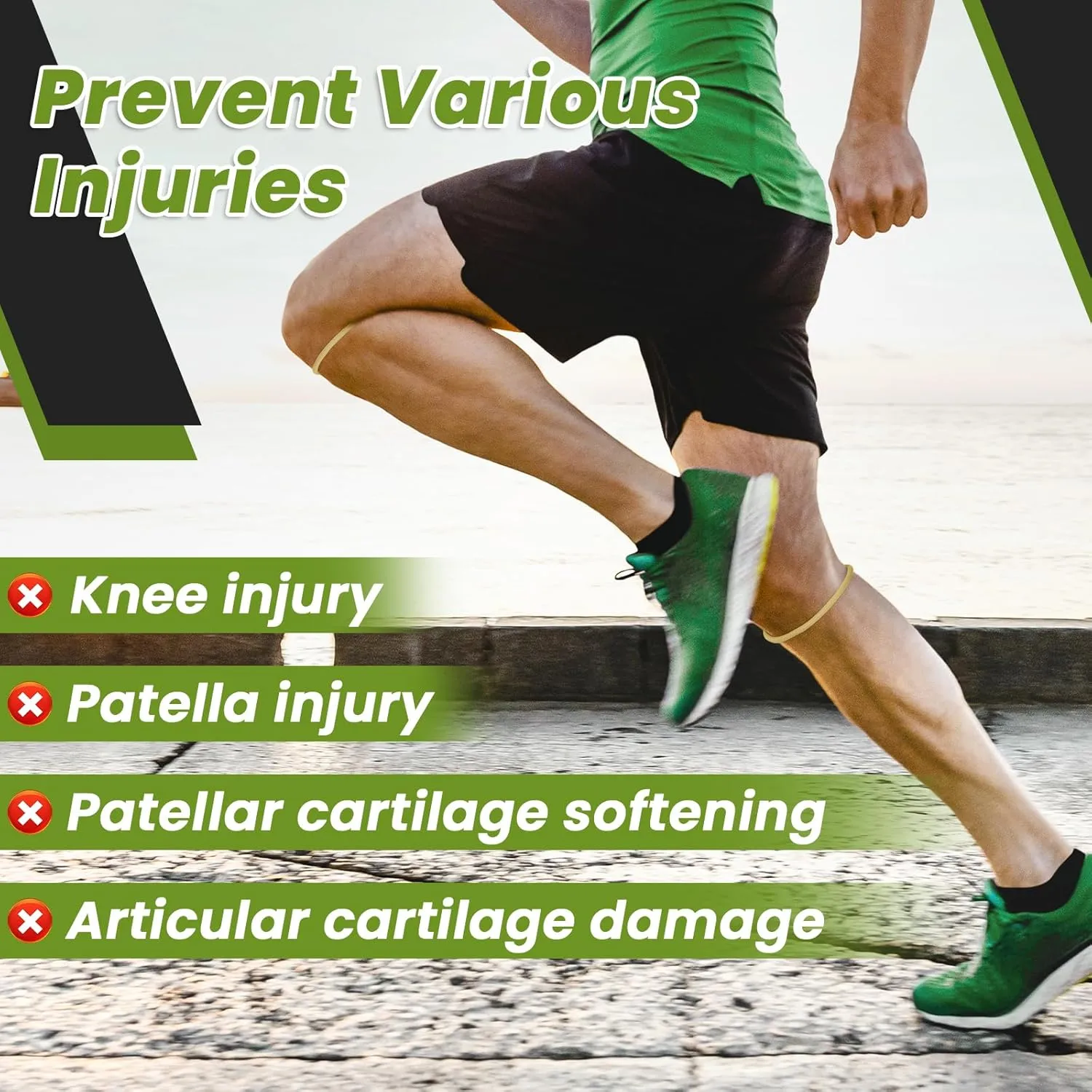 2PCS Patellar Tendon Knee Strap Knee Band for Knee Pain Relief Patella Knee Band for Basketball Running Sports Breathable Patellar Tendon Support Strap