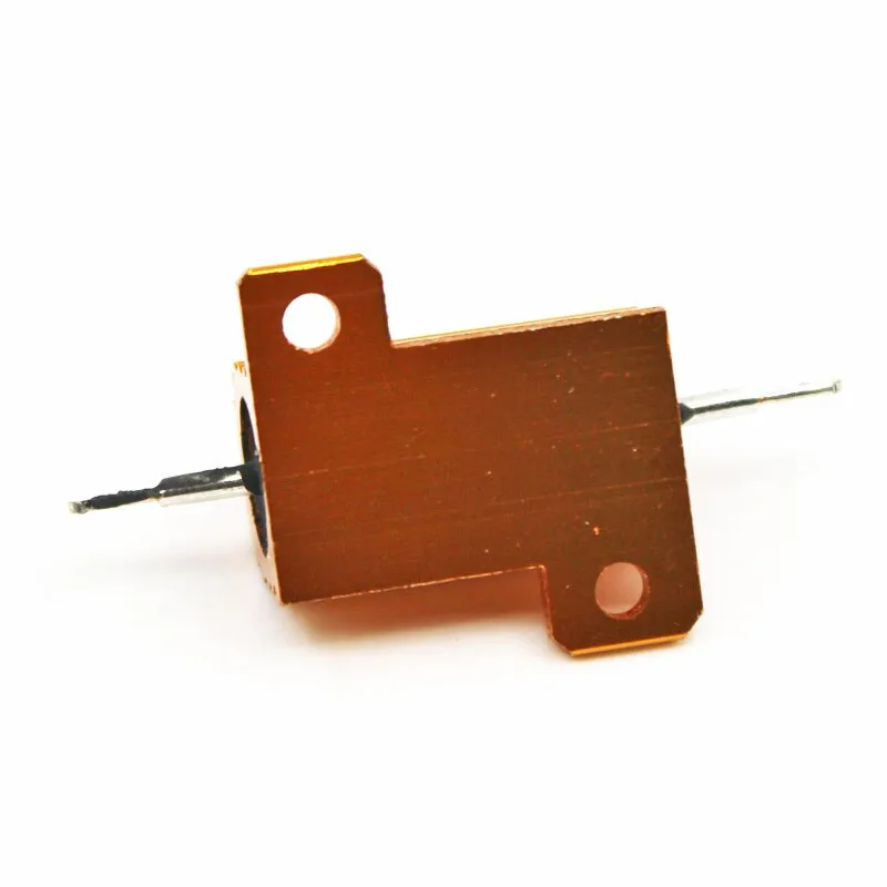 2pcs RX24 25W Aluminium Housed High Power Resistor Metal Shell Heatsink Resistance 0.1 0.5 1 10 20 30 50 Ohm Multiple Values