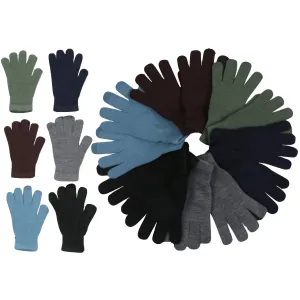 6-Pack: ToBeInStyle Men's Assorted Acrylic Winter Gloves