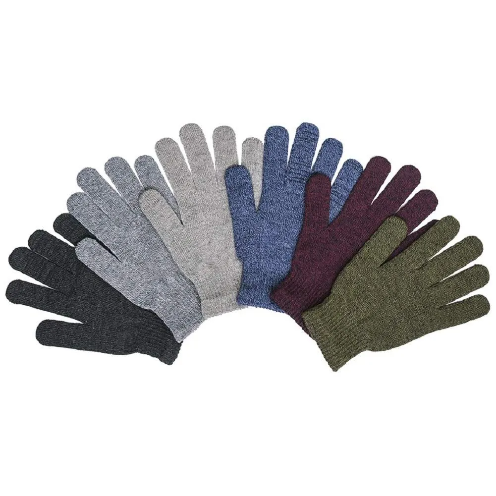 6-Pack: ToBeInStyle Men's Assorted Acrylic Winter Gloves