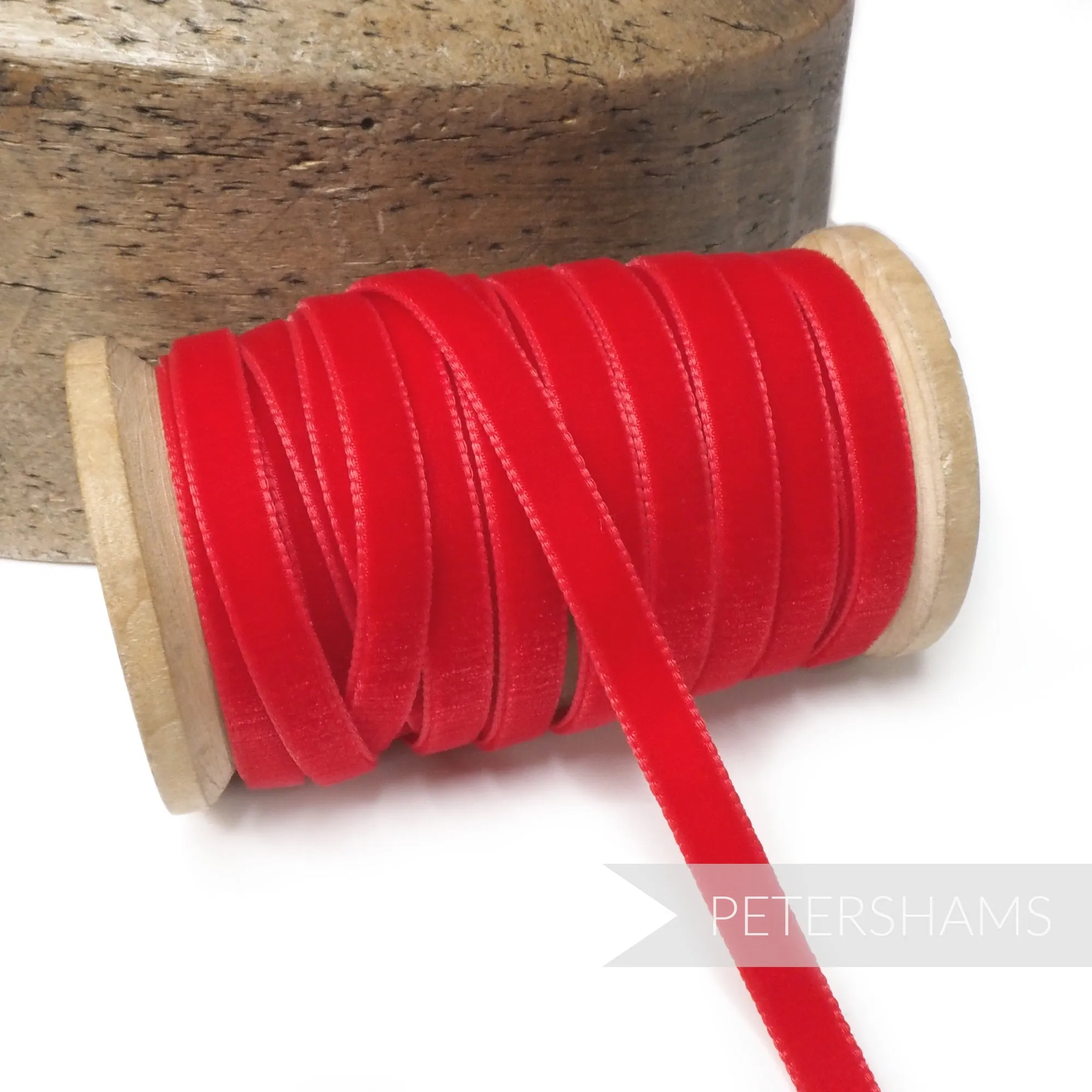 7mm Vintage Velvet Ribbon (Various Makes) - 1m