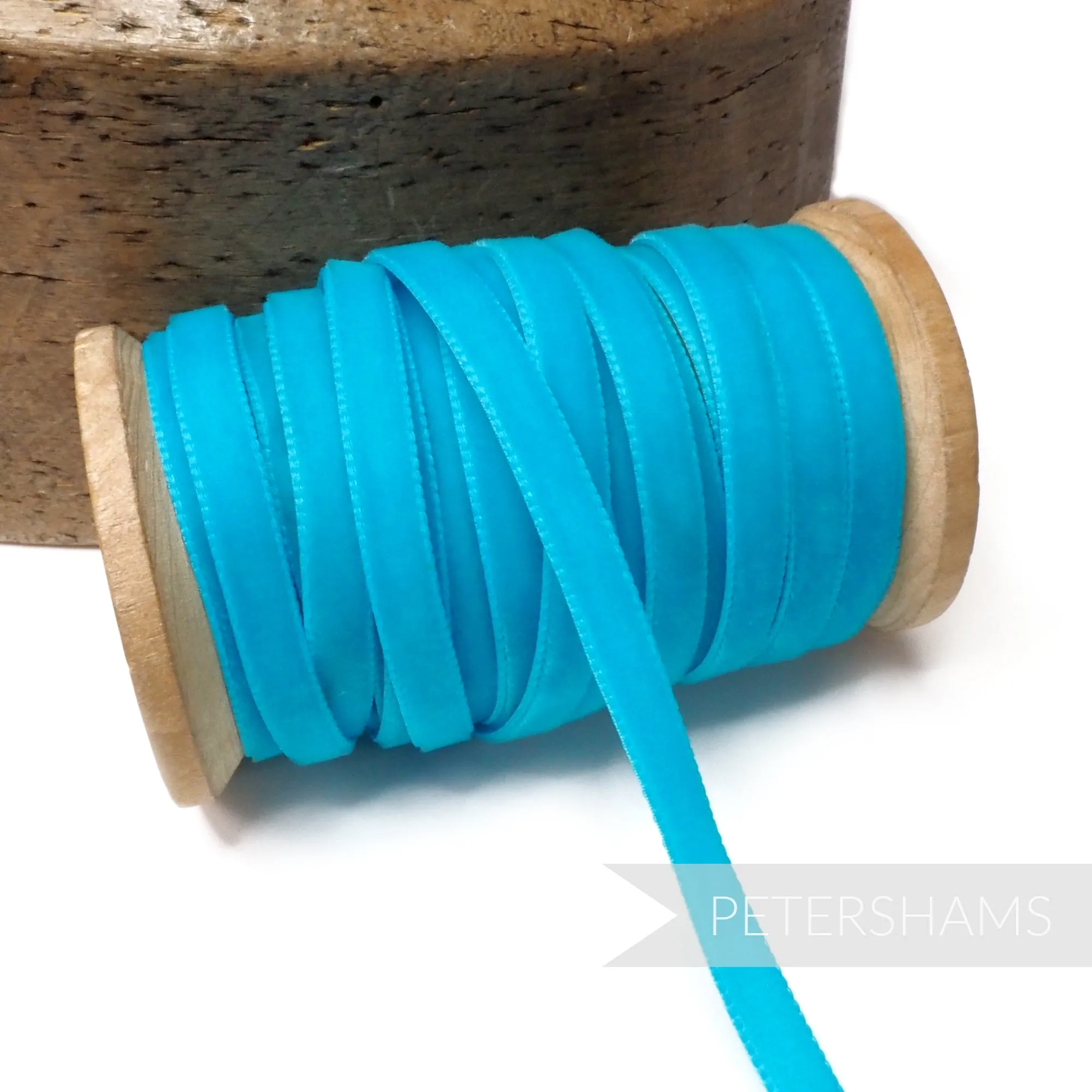7mm Vintage Velvet Ribbon (Various Makes) - 1m
