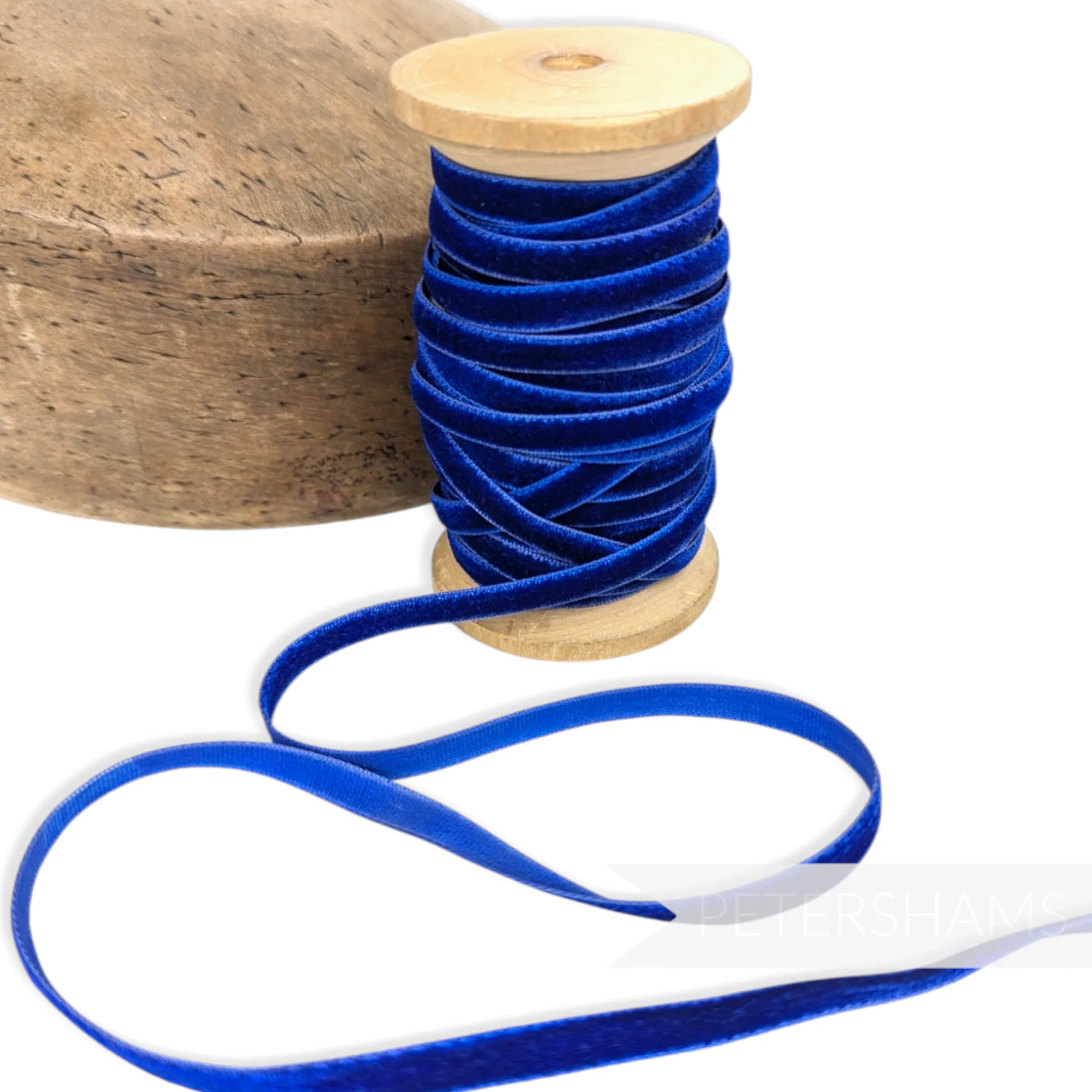 7mm Vintage Velvet Ribbon (Various Makes) - 1m