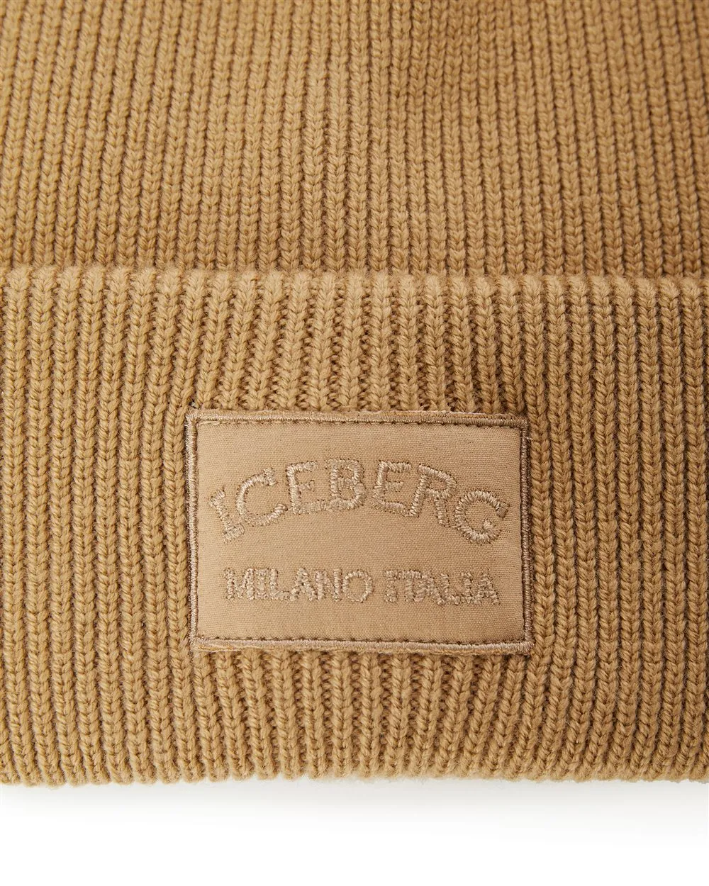 Beanie in extrafine merino wool (Khaki) - I24304090051467