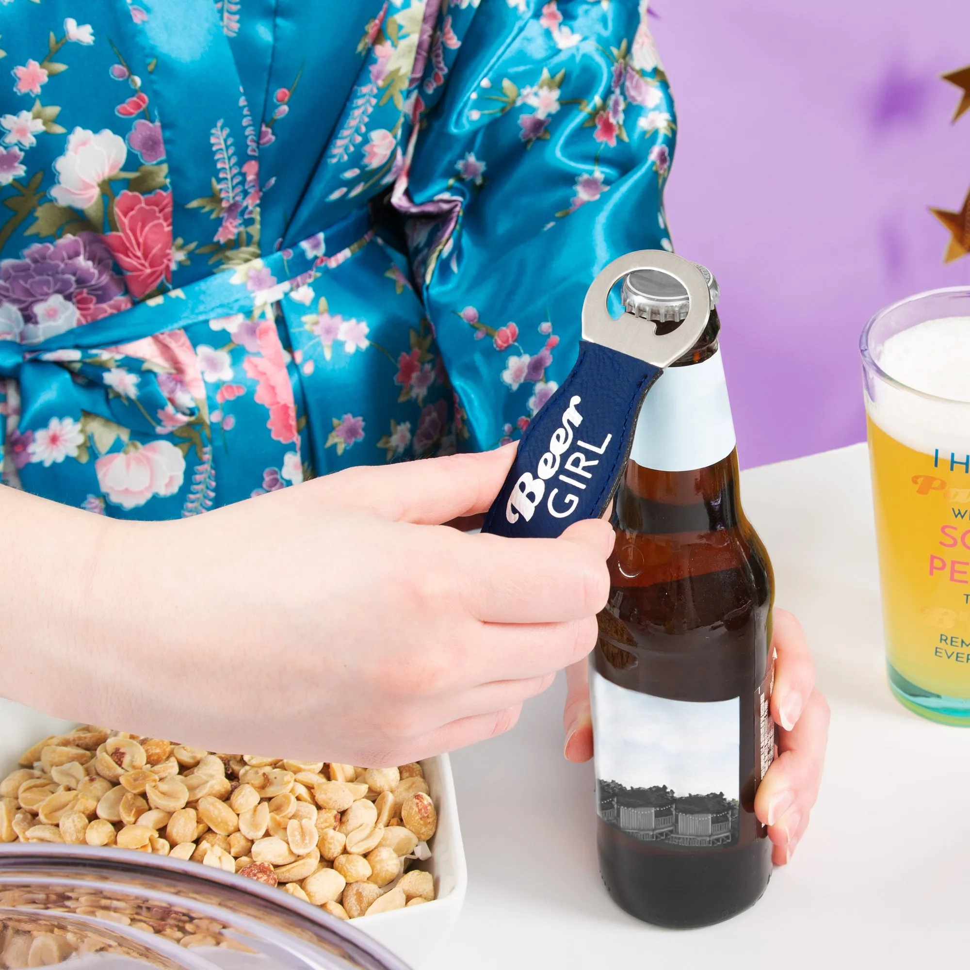 Beer Bottle Opener Keyring