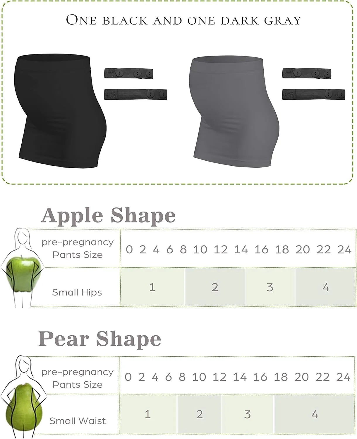 Belly Bands for Pregnant Women Maternity Band for Pants Postpartum Belly Band Pregnancy Band for Jeans