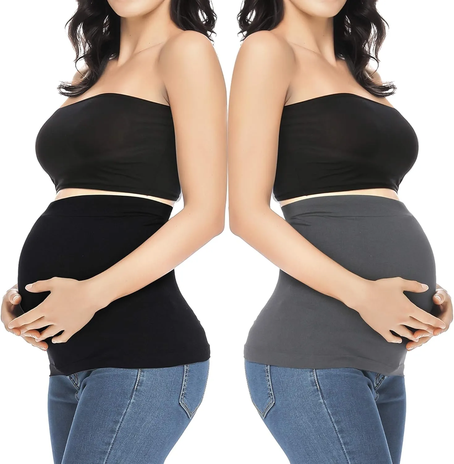 Belly Bands for Pregnant Women Maternity Band for Pants Postpartum Belly Band Pregnancy Band for Jeans