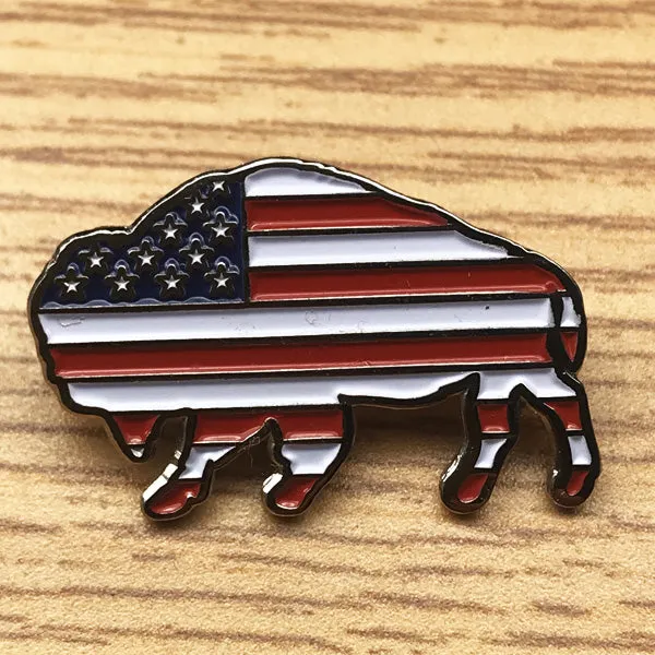 Bison Pin (includes US shipping, via USPS only)