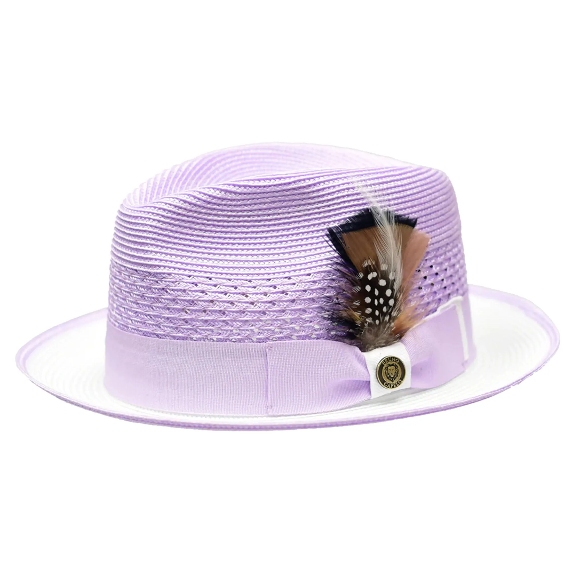 Bruno Capelo Havana Pinch Front Straw Fedora