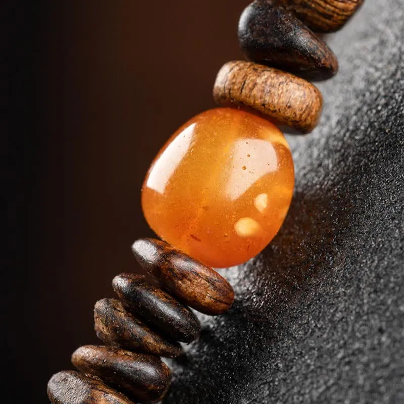 Buddha Stones 108 Mala Beads 925 Sterling Silver Brunei Agarwood Red Agate PiXiu Hetian Jade Peace Strength Bracelet
