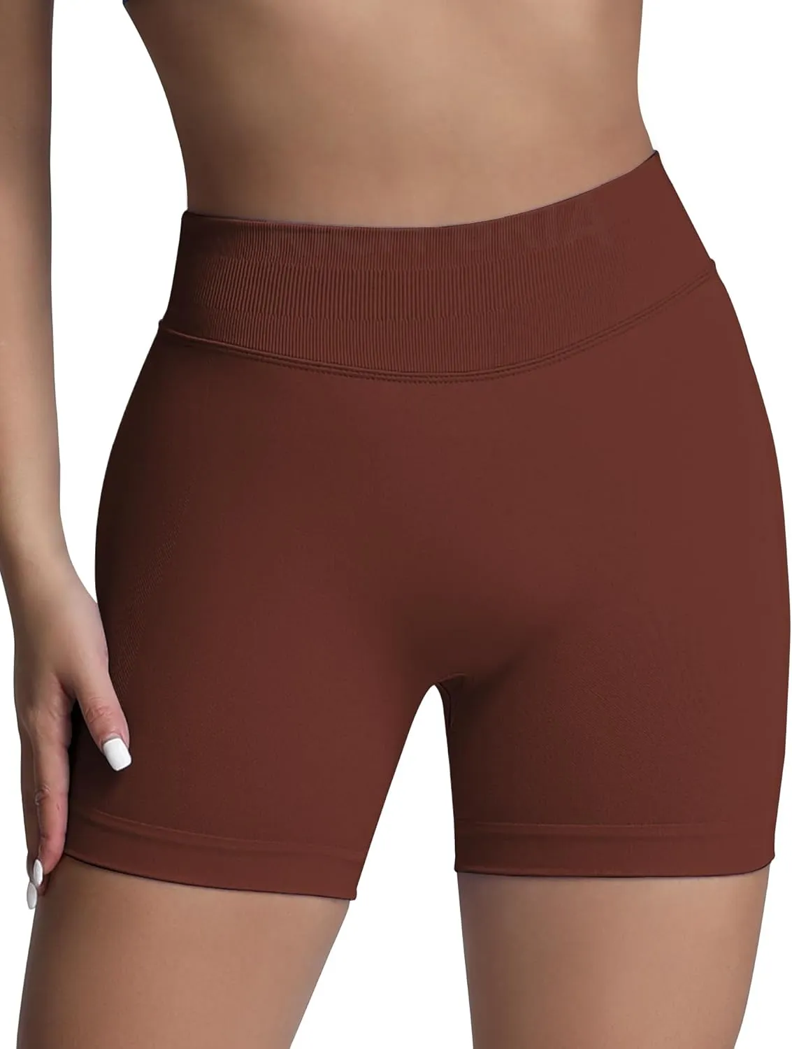 Butt Lifting Impact Shorts for Women Hidden Scrunch Booty Lift Gym Yoga Shorts Seamless Tummy Control 4.5"