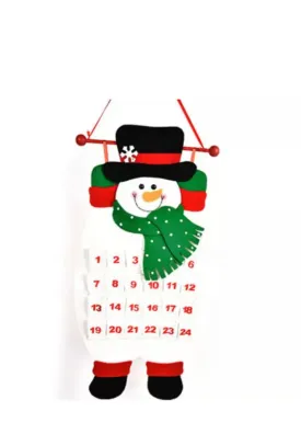 Christmas Snowman design FELT Advent Calendar