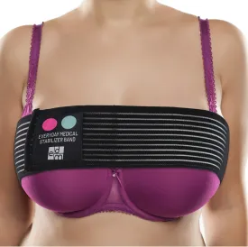 Everyday Medical Post Surgery Breast Band - 2 Pack I Implant Stabilizer I Post Surgery Breast Augmentation Support Band Wrap I Chest and Breast Support Bandage