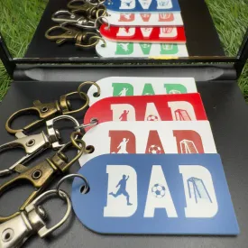 Football Keyring for Dad Personalised Gift Football Lovers Keychain