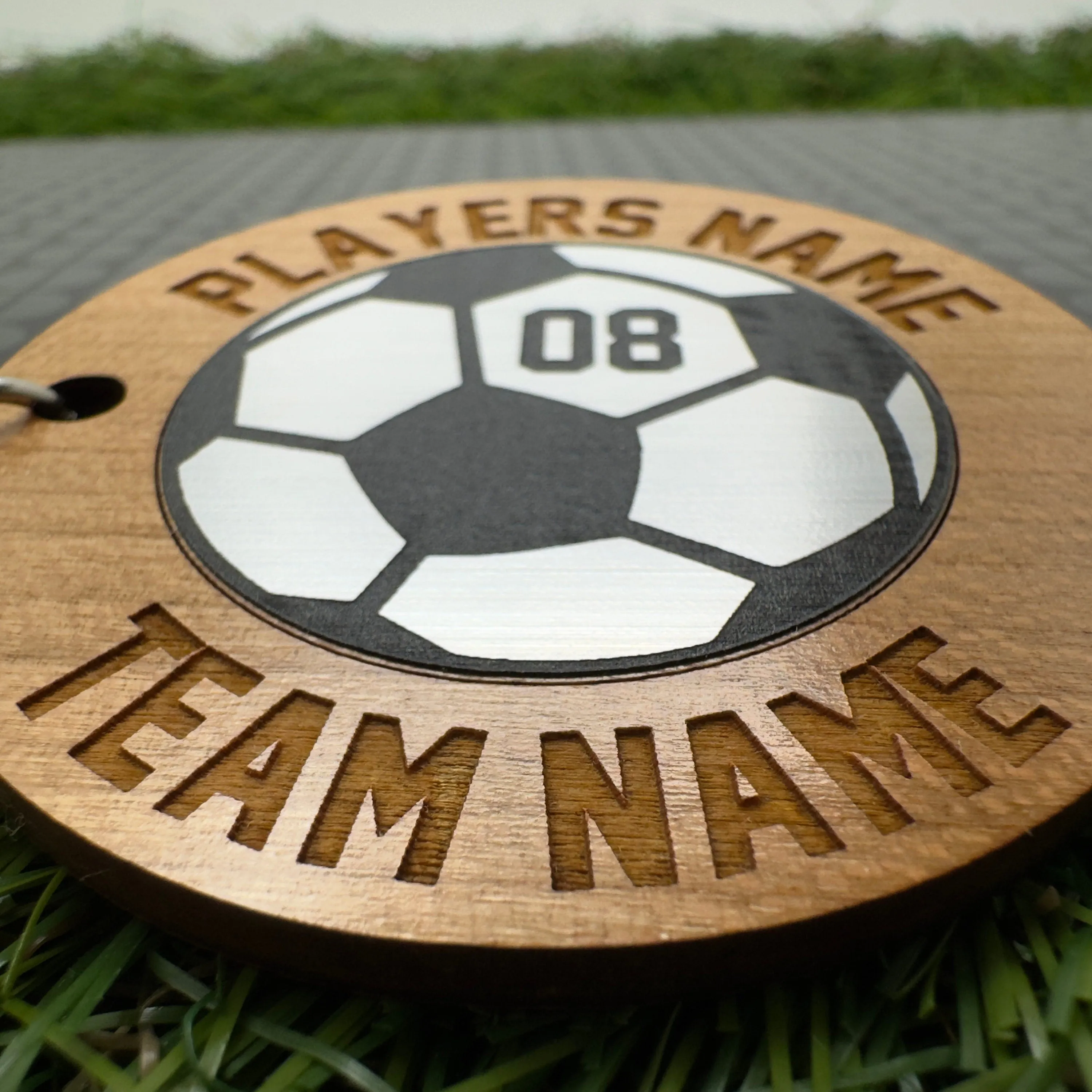 Football Keyring Personalised Soccer Keyring, Football lovers gift