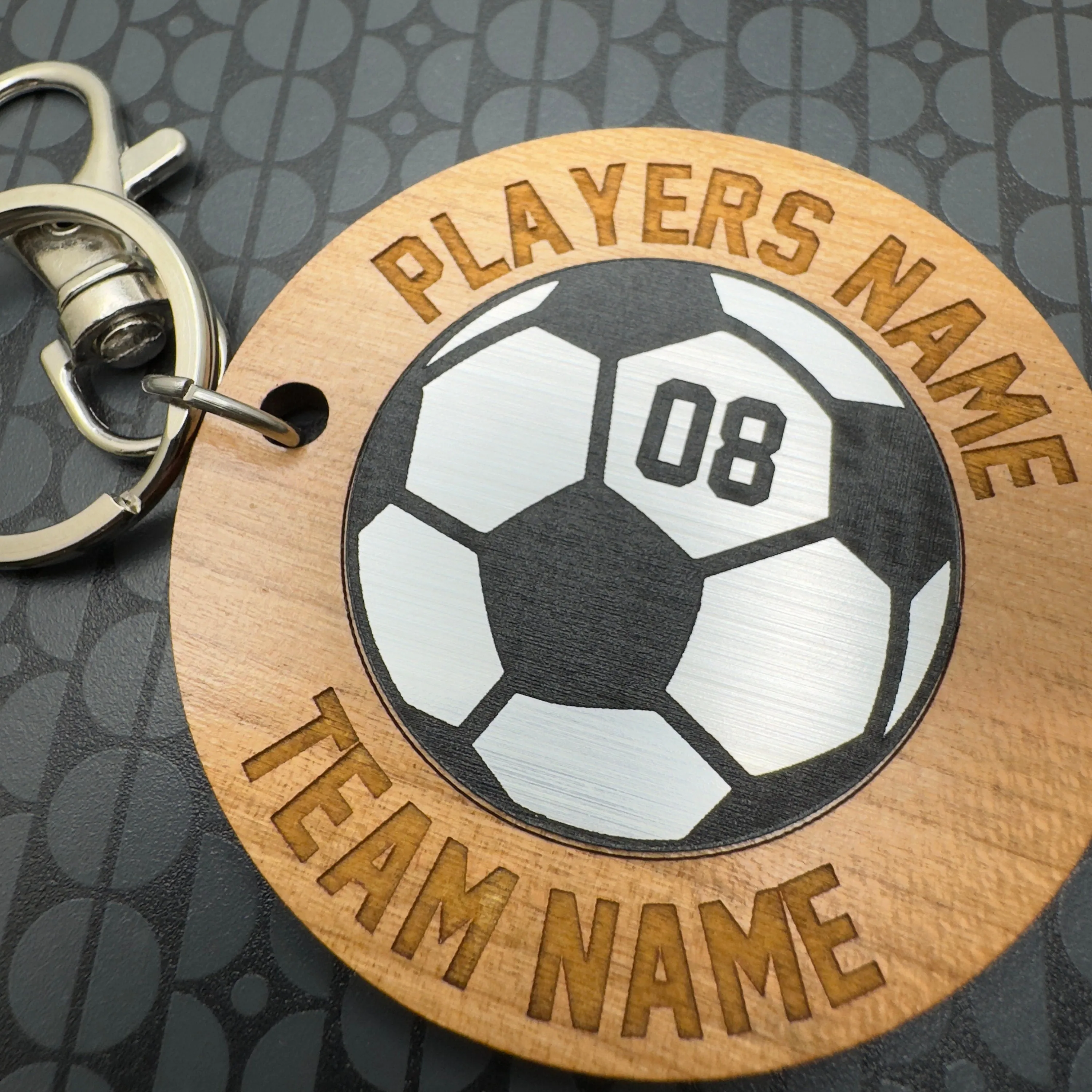 Football Keyring Personalised Soccer Keyring, Football lovers gift