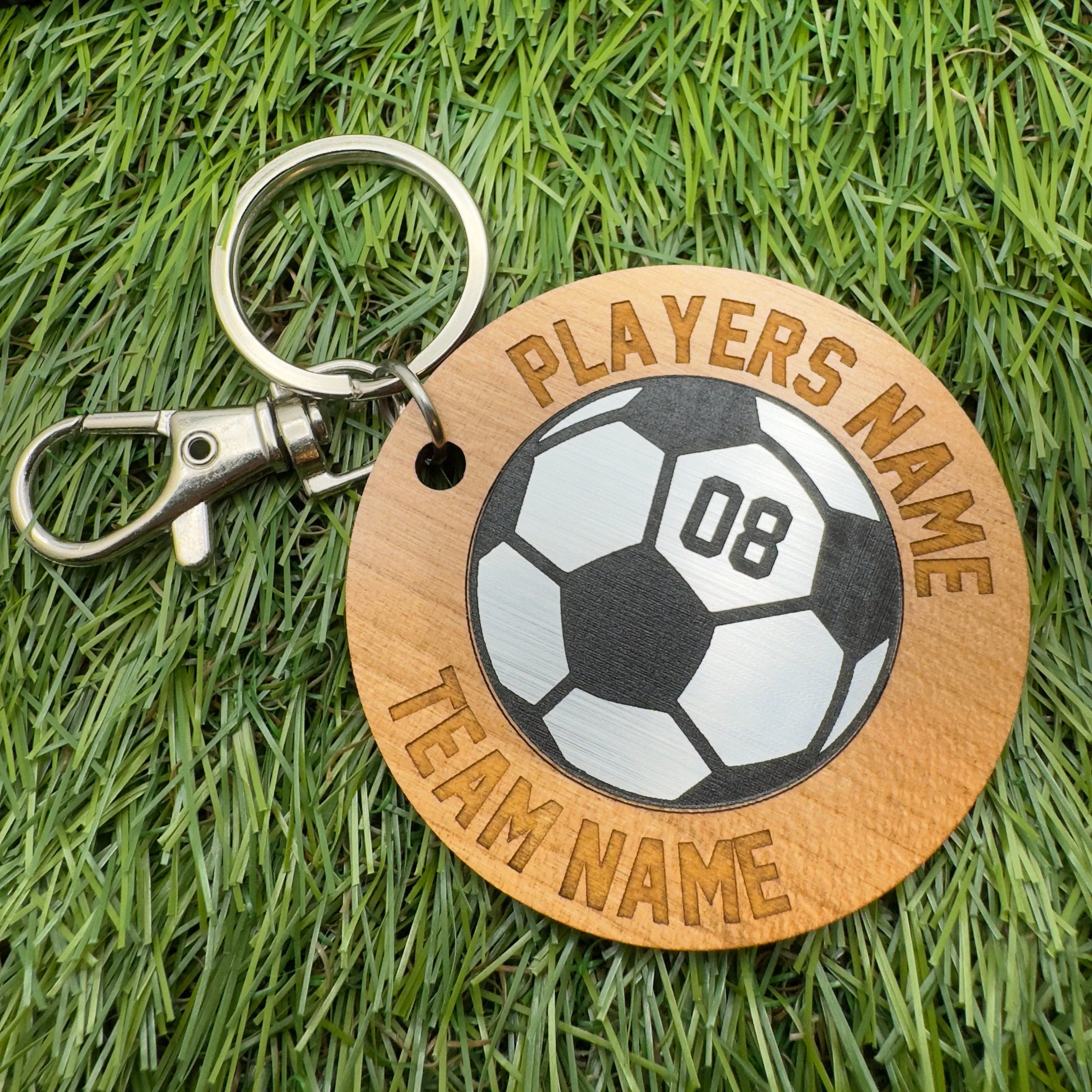 Football Keyring Personalised Soccer Keyring, Football lovers gift