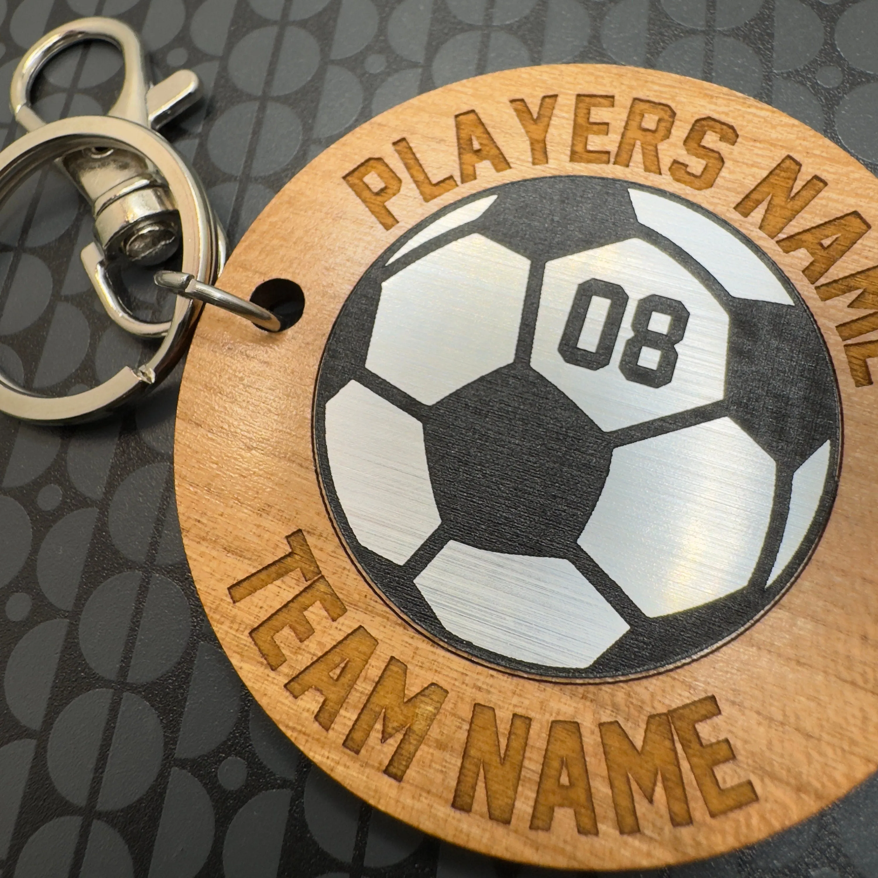 Football Keyring Personalised Soccer Keyring, Football lovers gift