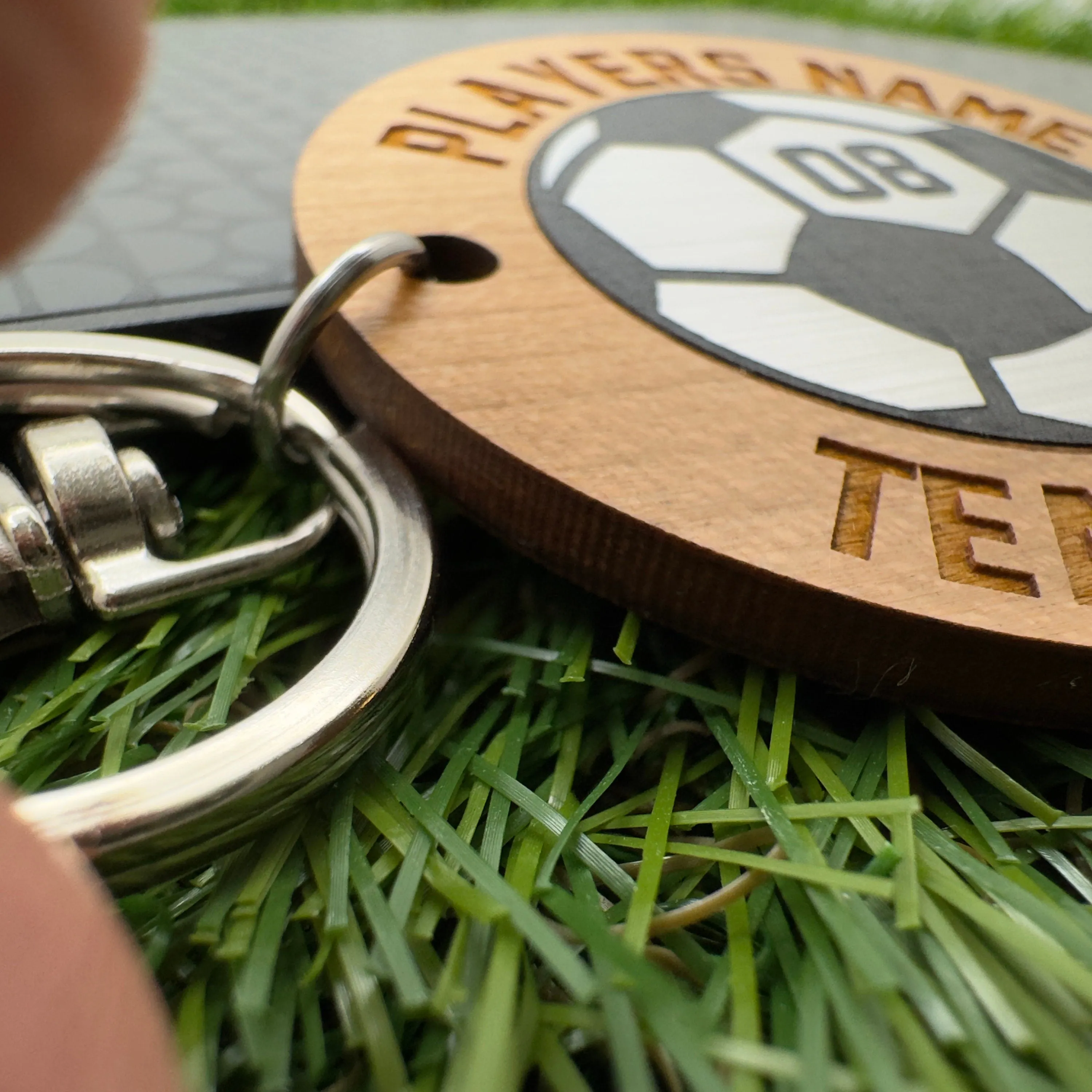 Football Keyring Personalised Soccer Keyring, Football lovers gift