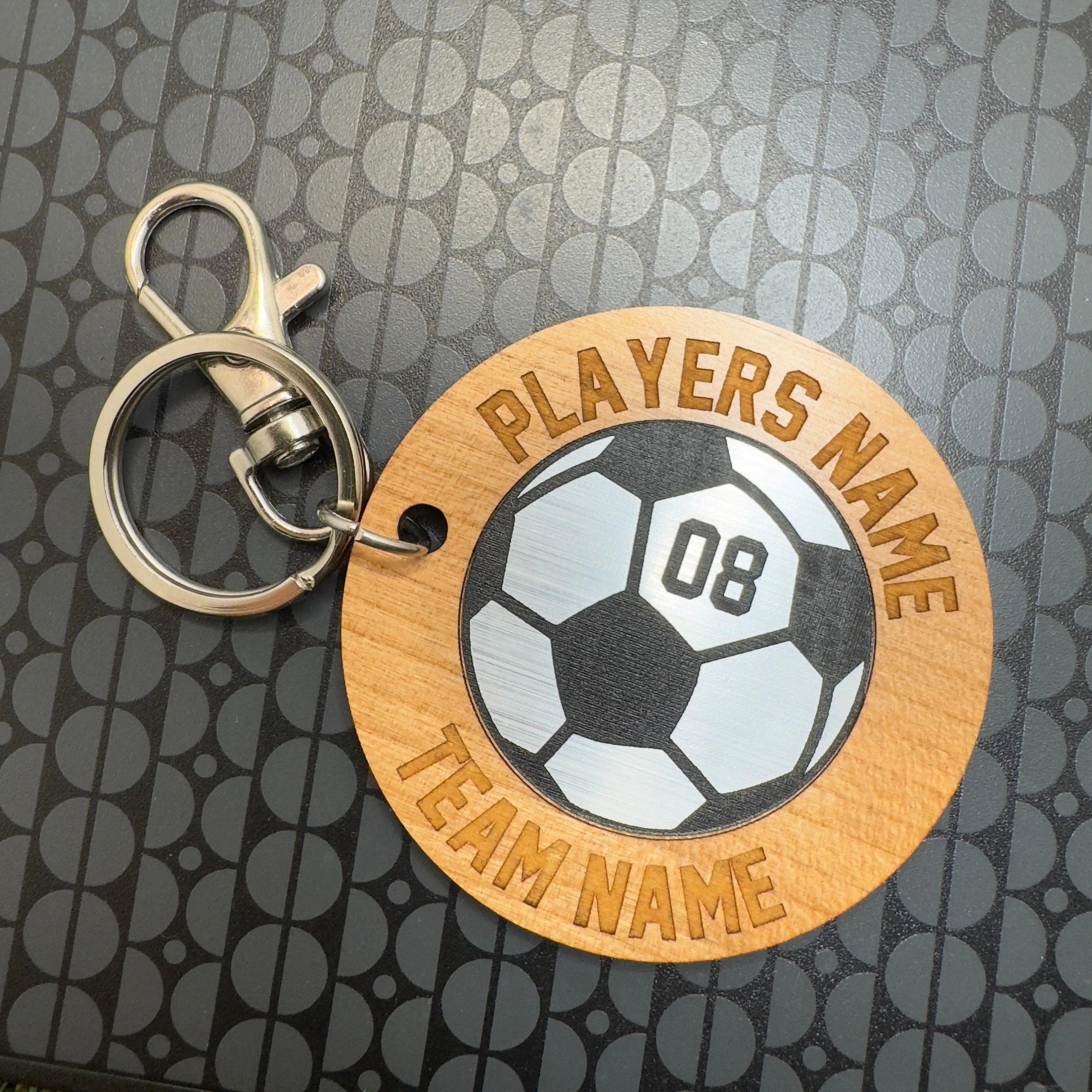 Football Keyring Personalised Soccer Keyring, Football lovers gift