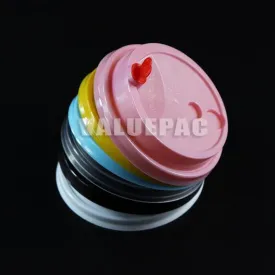 Hard Lids with Heart 90mm (CL)