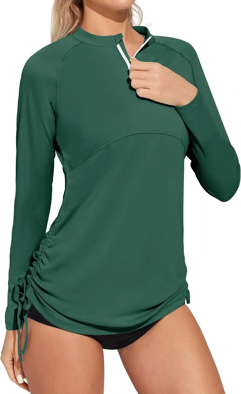 Heathyoga Rash Guard for Women UPF 50  UV Sun Protection Swim Shirt for Woman Long Sleeve Swimsuits Bathing Suit Tops