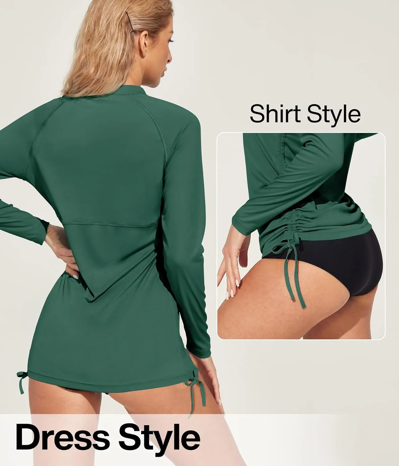 Heathyoga Rash Guard for Women UPF 50  UV Sun Protection Swim Shirt for Woman Long Sleeve Swimsuits Bathing Suit Tops