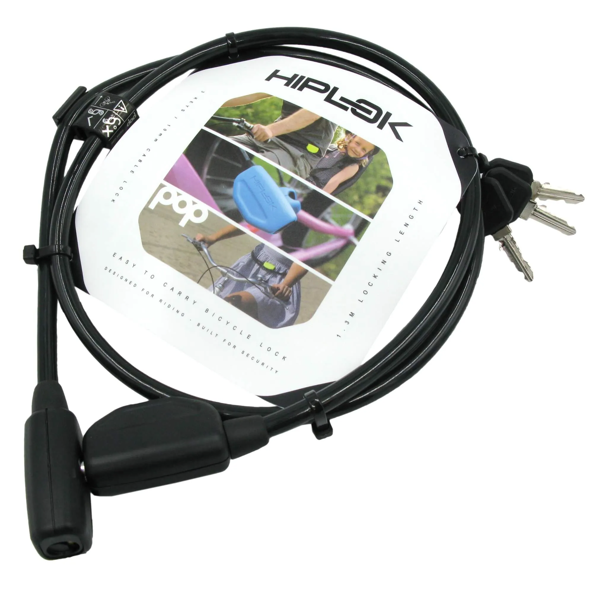 Hiplok Pop 1.3mm x 10mm Wearable Key Cable Lock