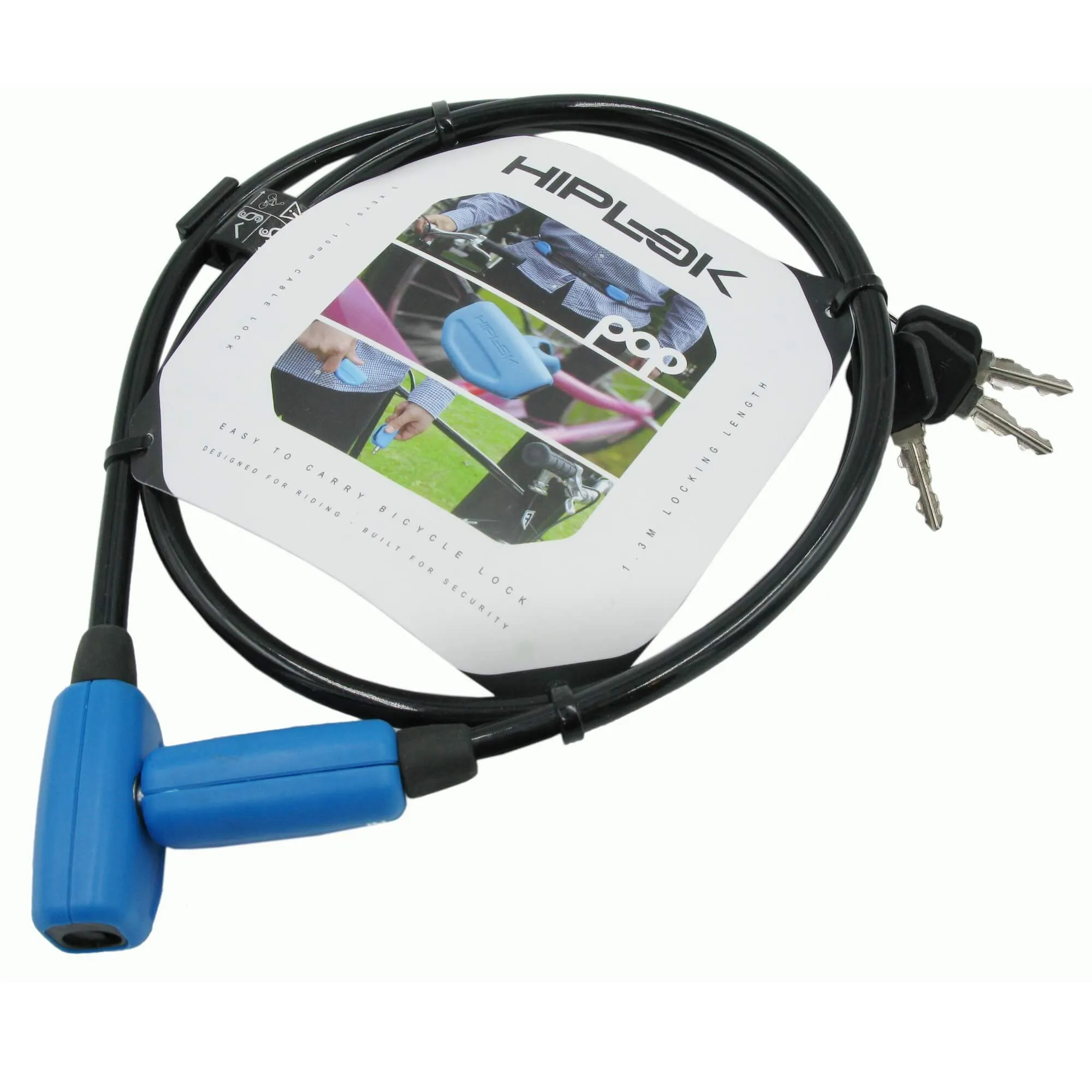 Hiplok Pop 1.3mm x 10mm Wearable Key Cable Lock