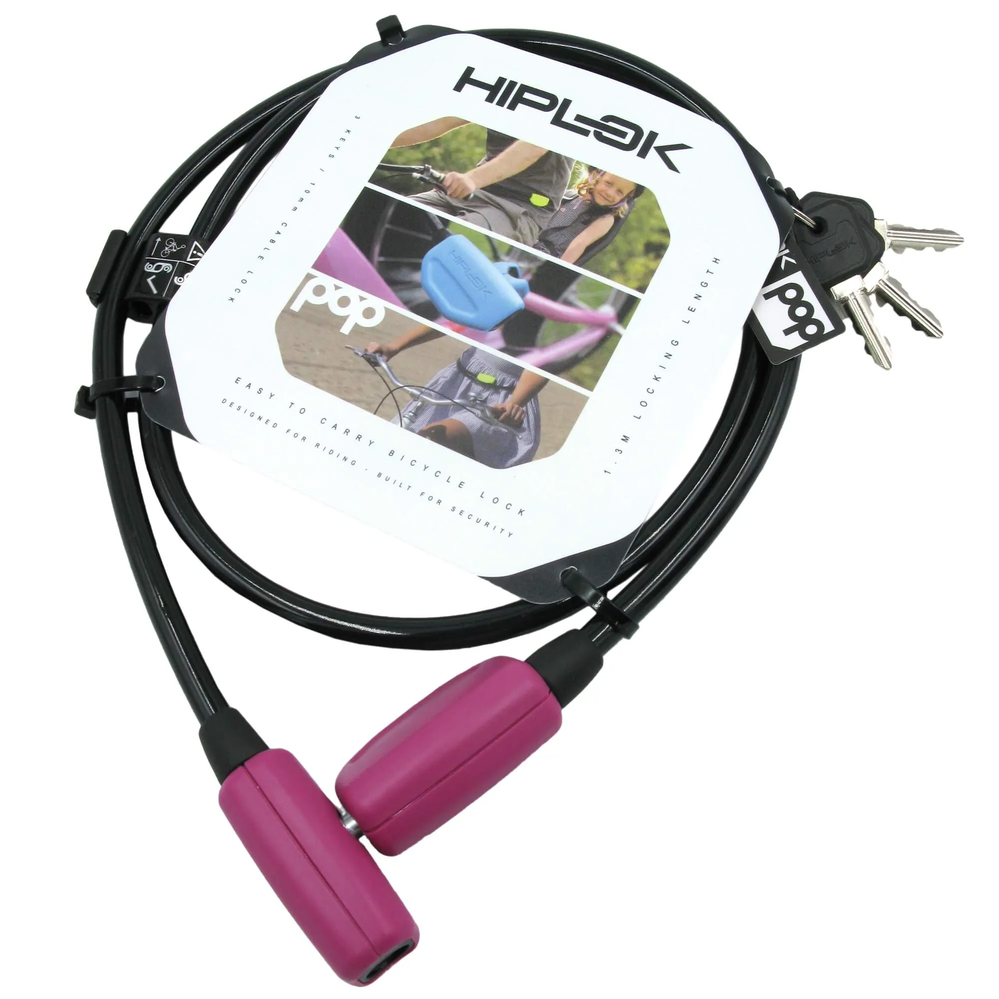 Hiplok Pop 1.3mm x 10mm Wearable Key Cable Lock