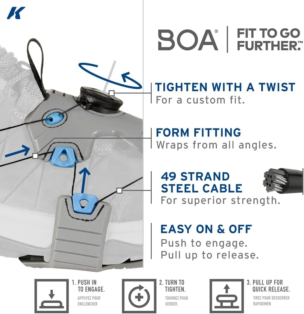 Korkers Ice Walker Ice Cleats - Lightweight and Durable - 22 Replaceable Steel Spikes