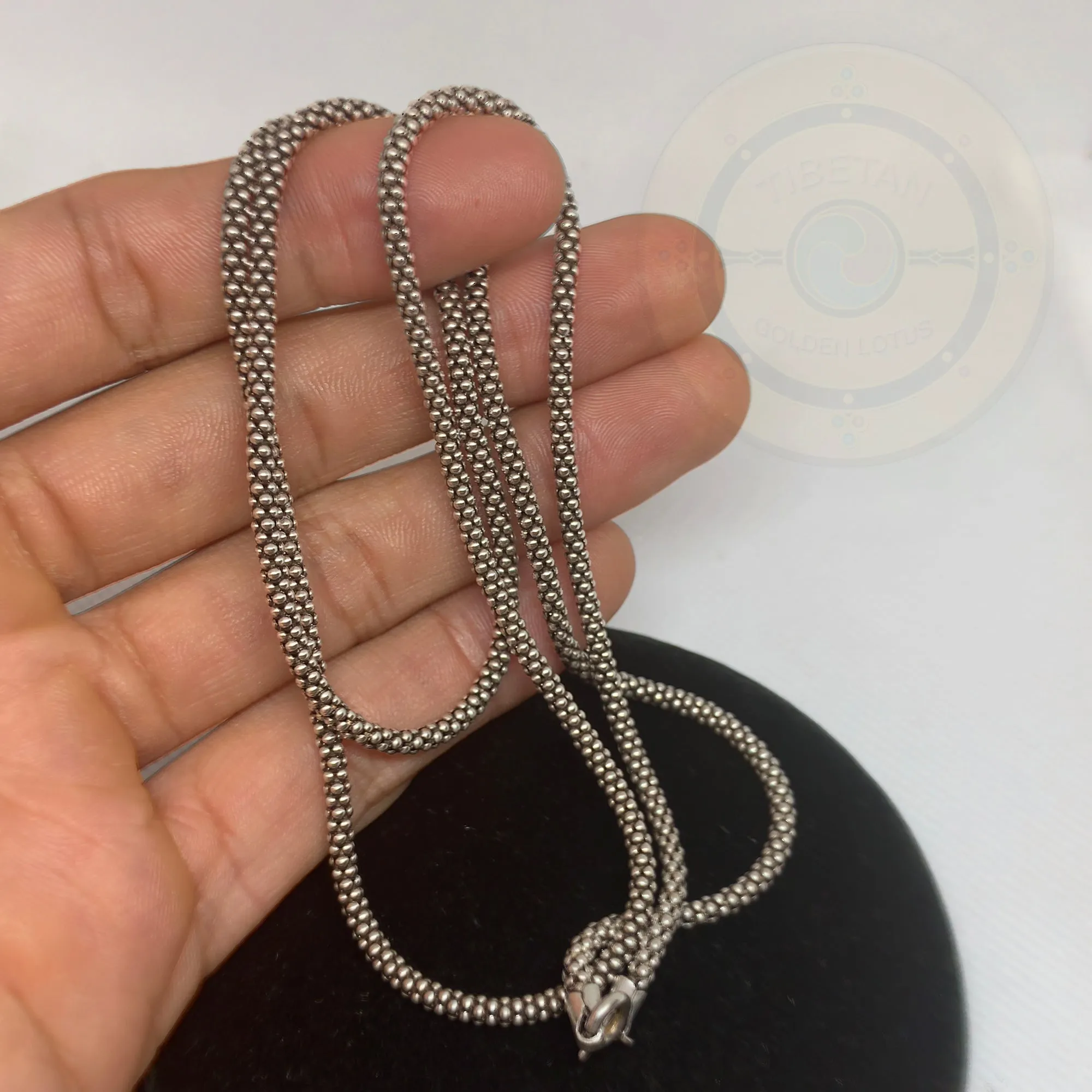 Long Sterling Silver Chain Necklace, 28", Sterling Chain