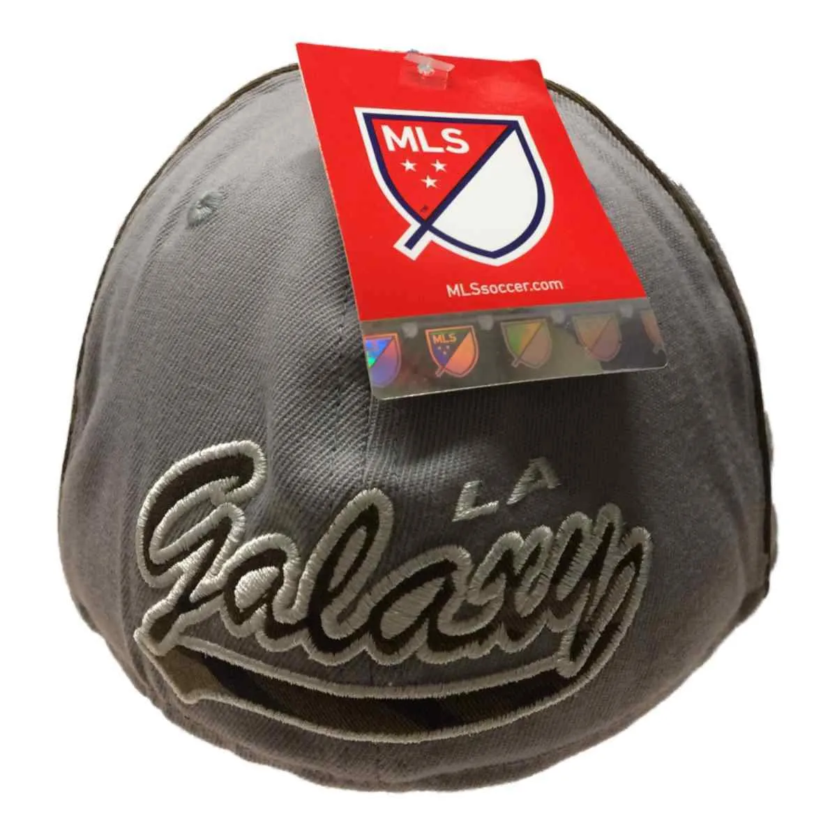 Los Angeles Galaxy Adidas FitMax 70 Gray Structured Fitted Baseball Hat (S/M)