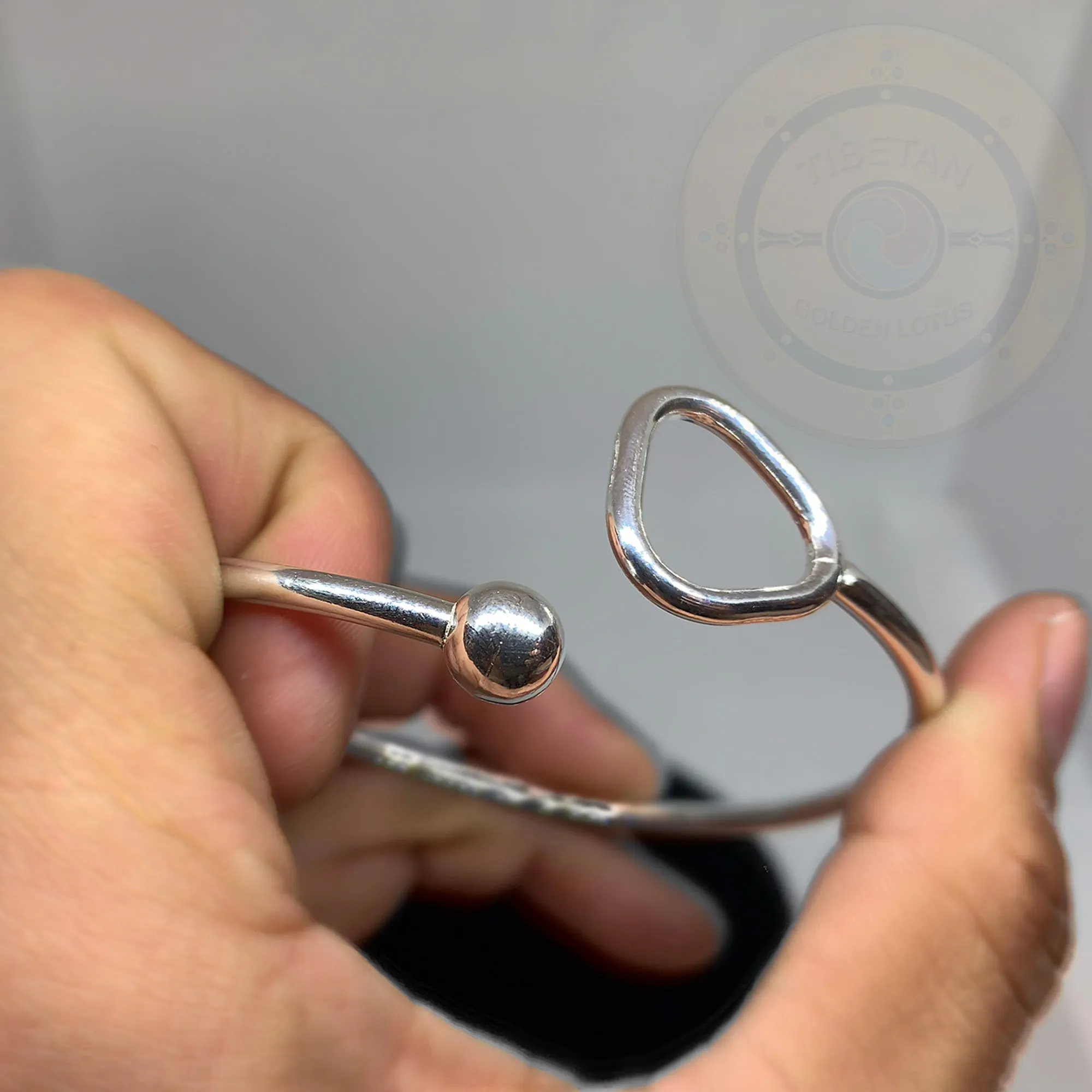 Plain Sterling Silver Bangle Open Bracelet