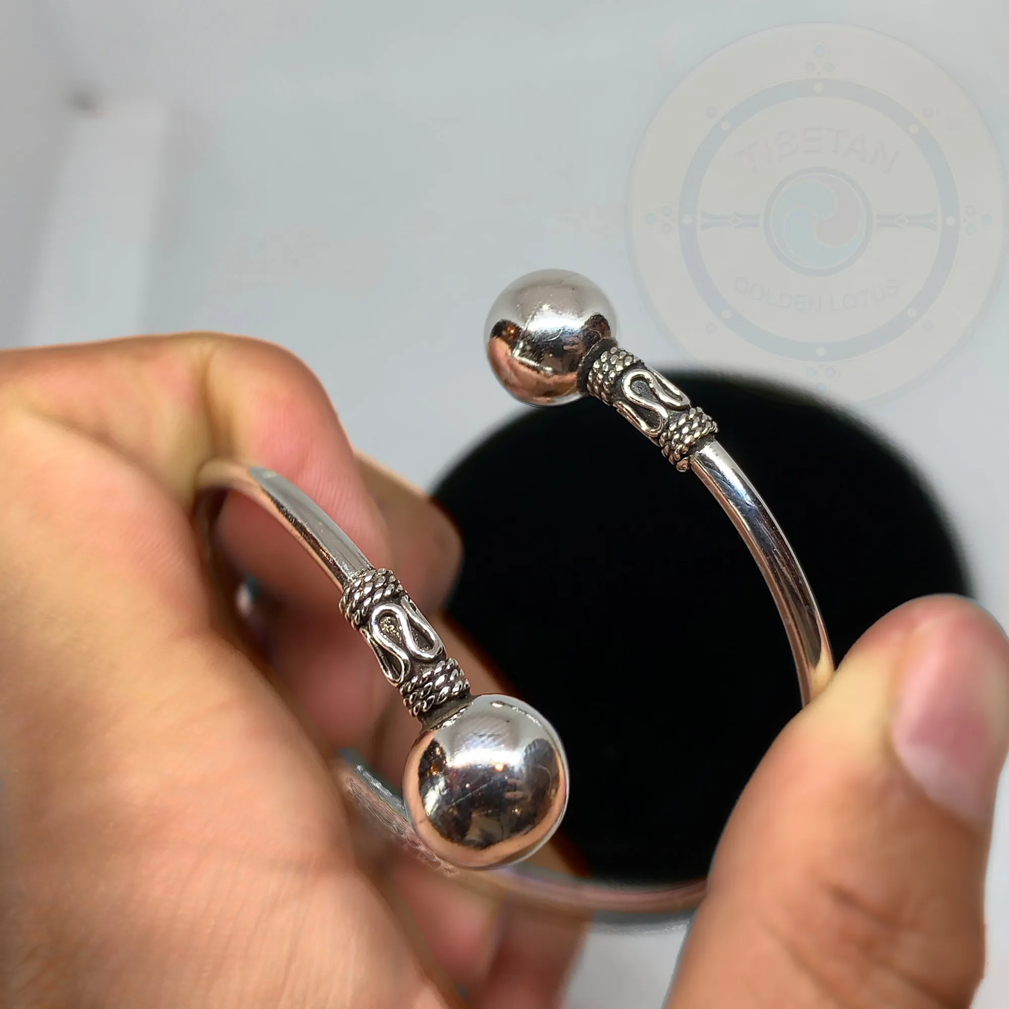 Plain Sterling Silver Cuff Open Bracelet