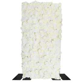 Roll Up Flower Wall Backdrop 8ft x 4ft - Ivory