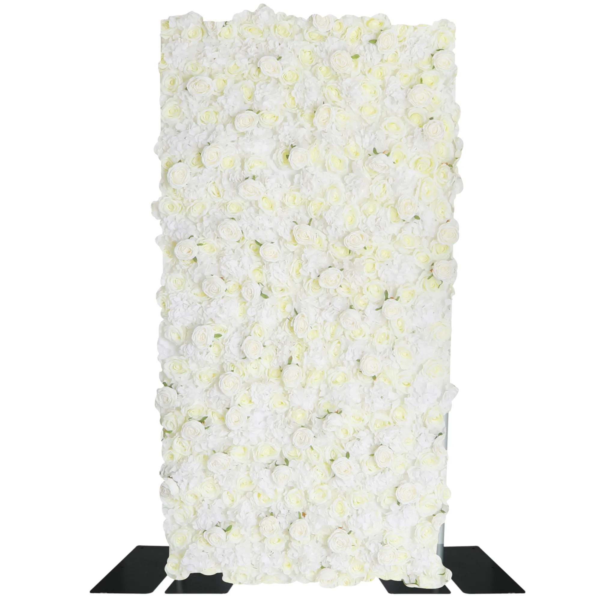 Roll Up Flower Wall Backdrop 8ft x 4ft - Ivory