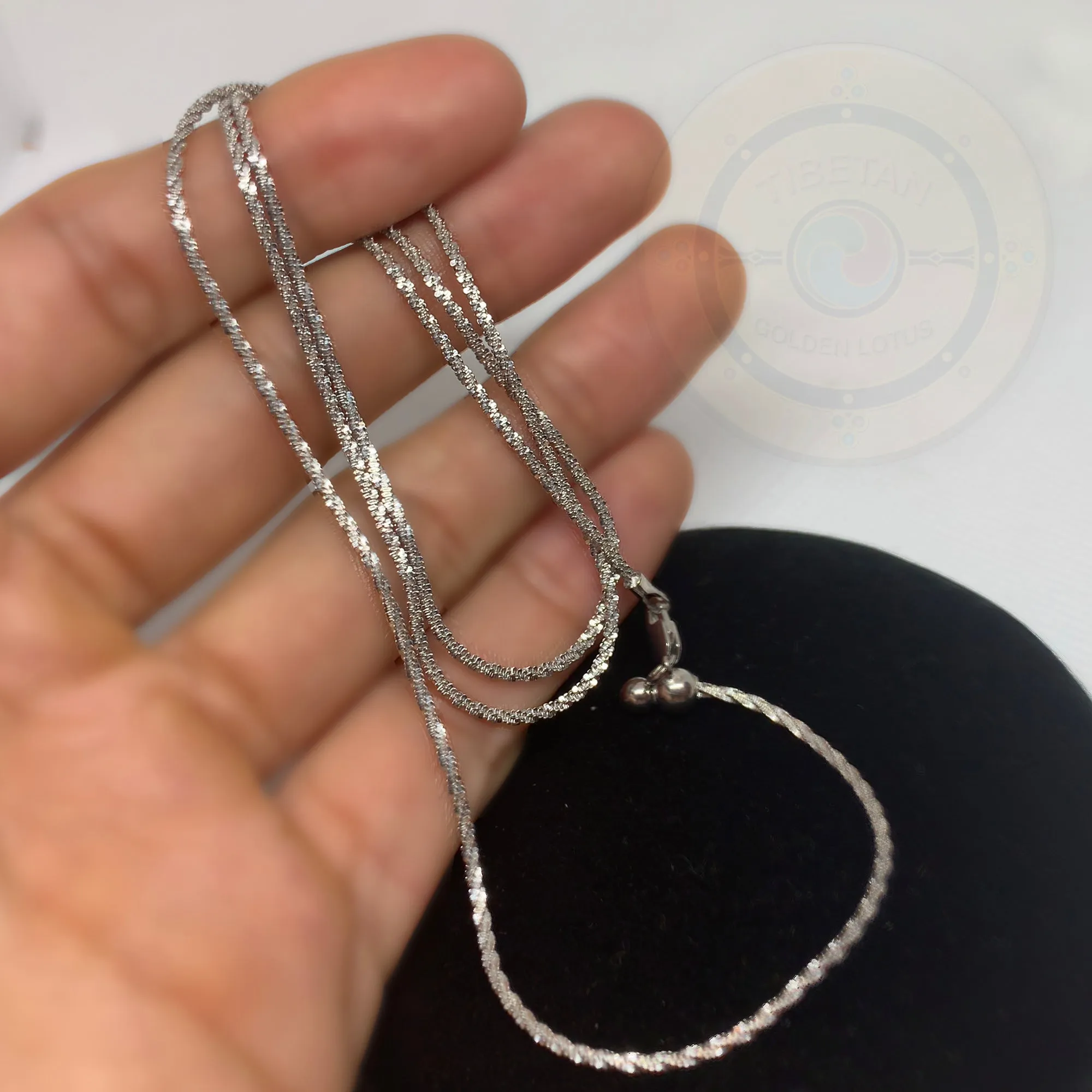 Simple Chain Necklace, Solid Silver  Chain