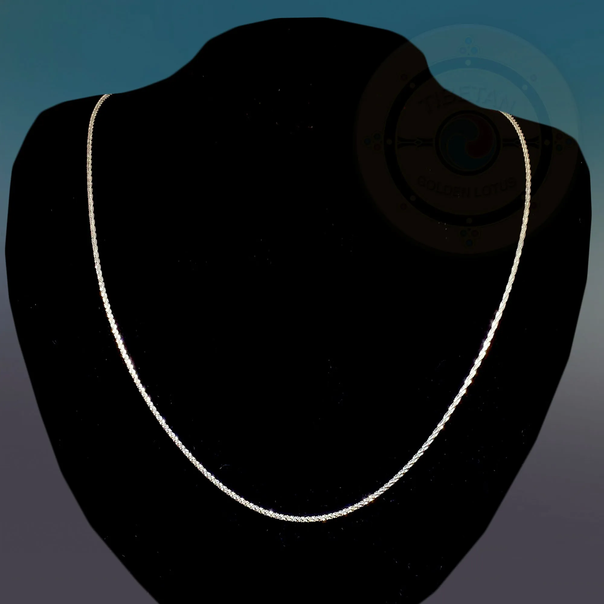 Simple Chain Necklace, Solid Silver  Chain