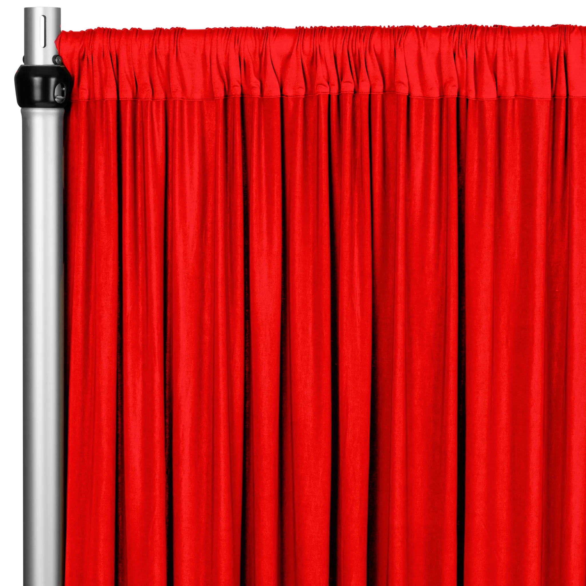 Spandex 4-way Stretch Drape Curtain 12ft H x 60" W - Red