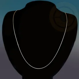 Sterling Silver Plain Necklace Chain
