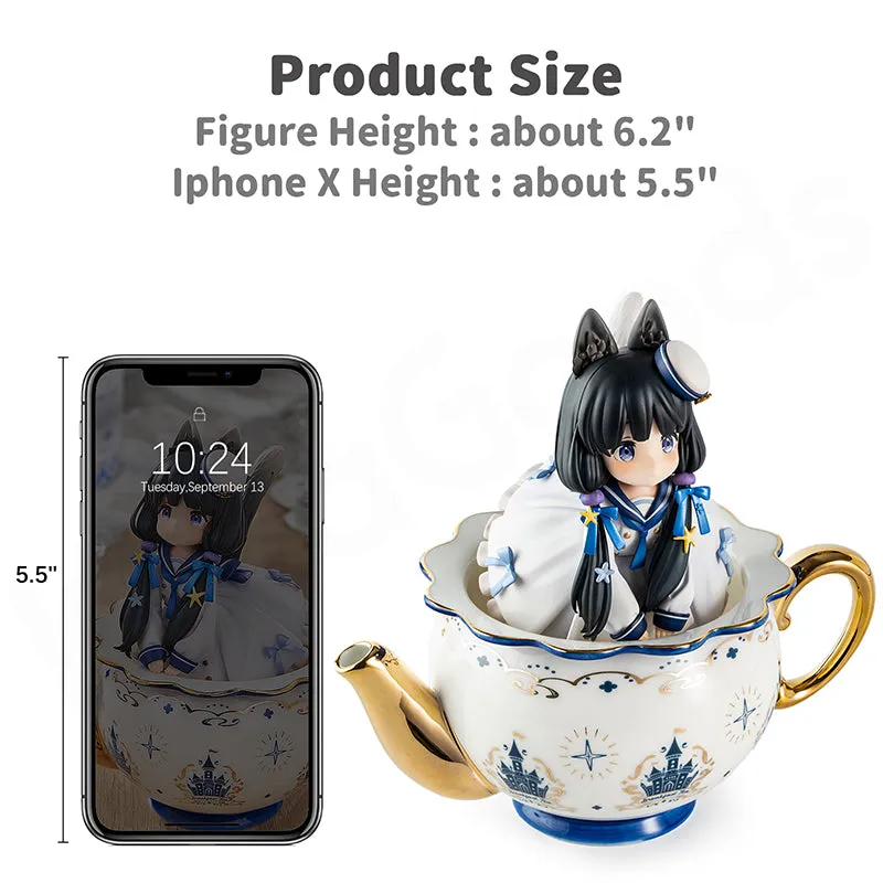 Tea Time Cats DLC Series Cow Cat Figure