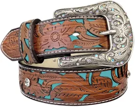 TOPACC Western Belts for Women Men Cowgirl Cowboy Country Belts with Buckles for Jeans Pants Rodeo
