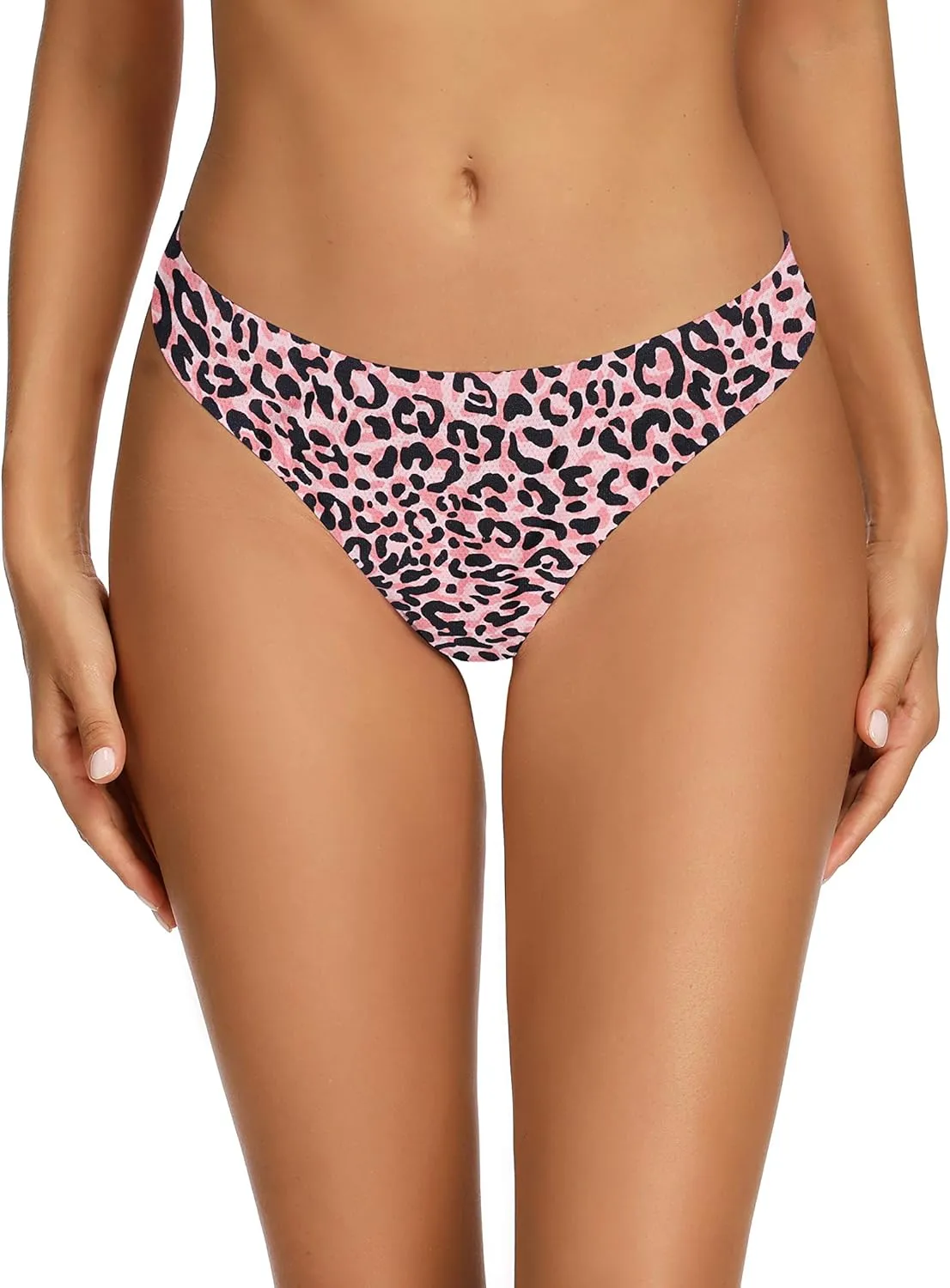 voenxe Women Bikini Underwear,Seamless Breathable Ladies Panties,No Show Comfortable Briefs Undies for Women,Hipster,5-Pack
