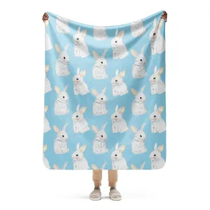 White Bunny Sherpa blanket lioness-love